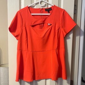 Lane Bryant Vibrant Orange Blouse